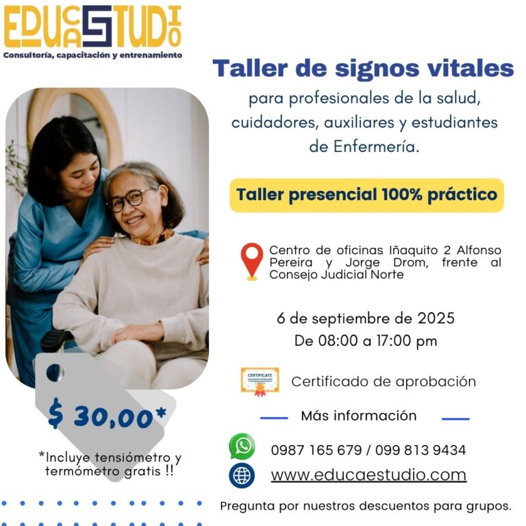 Taller presencial 100% práctico – Signos vitales